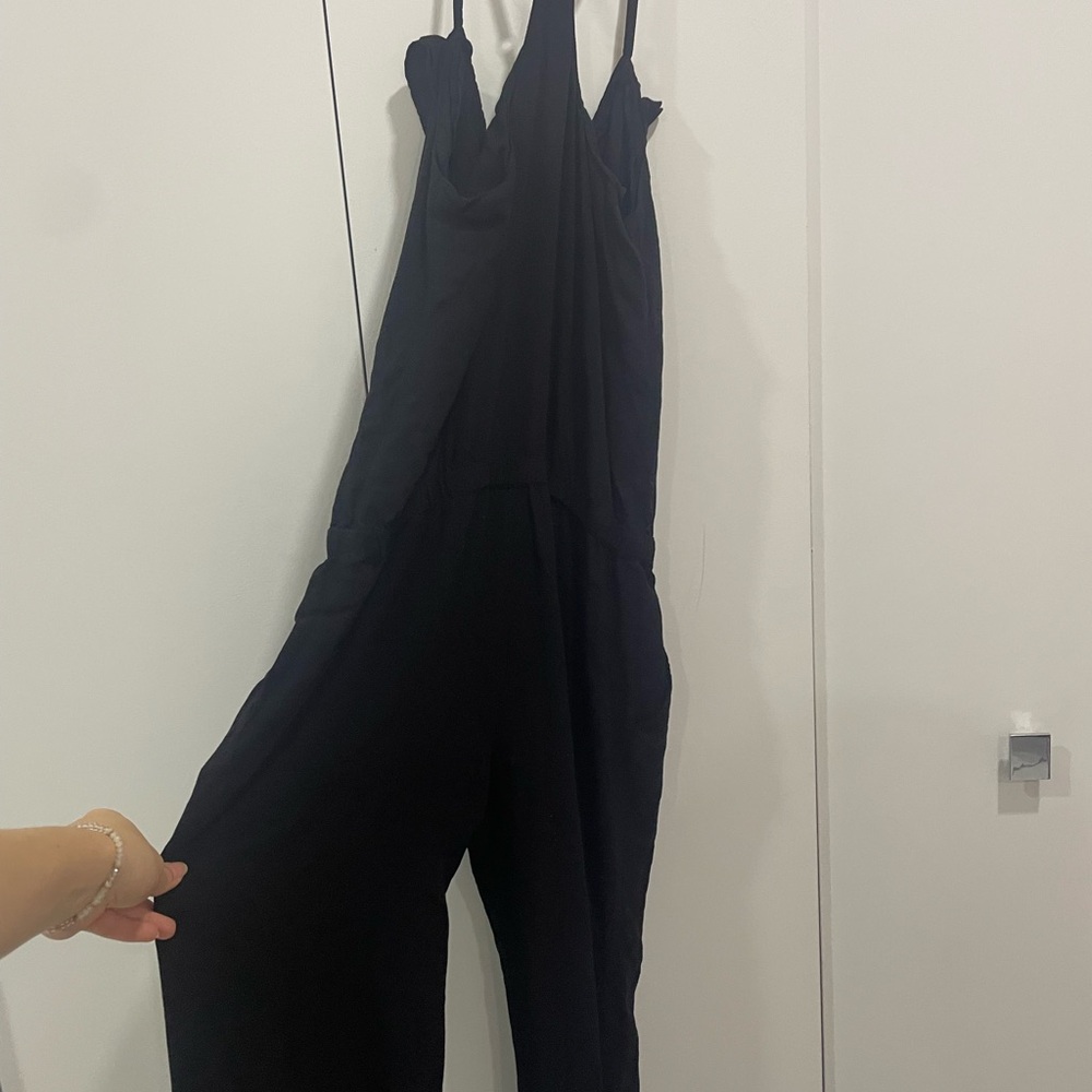 Guess Black Strappy Jumpsuit